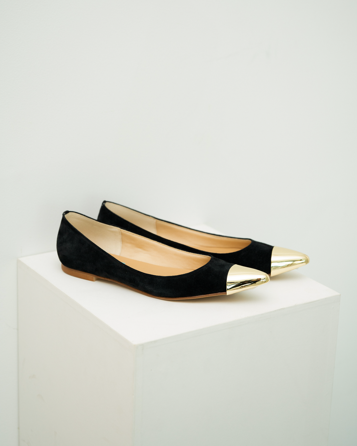 トゥキャップシューズ/ブラック