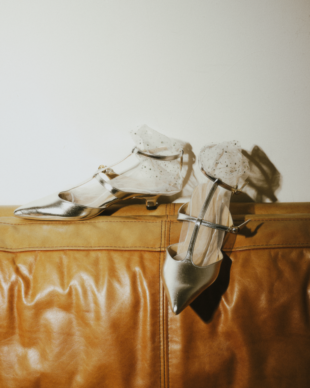 Tストラップメリージェーン/シルバー