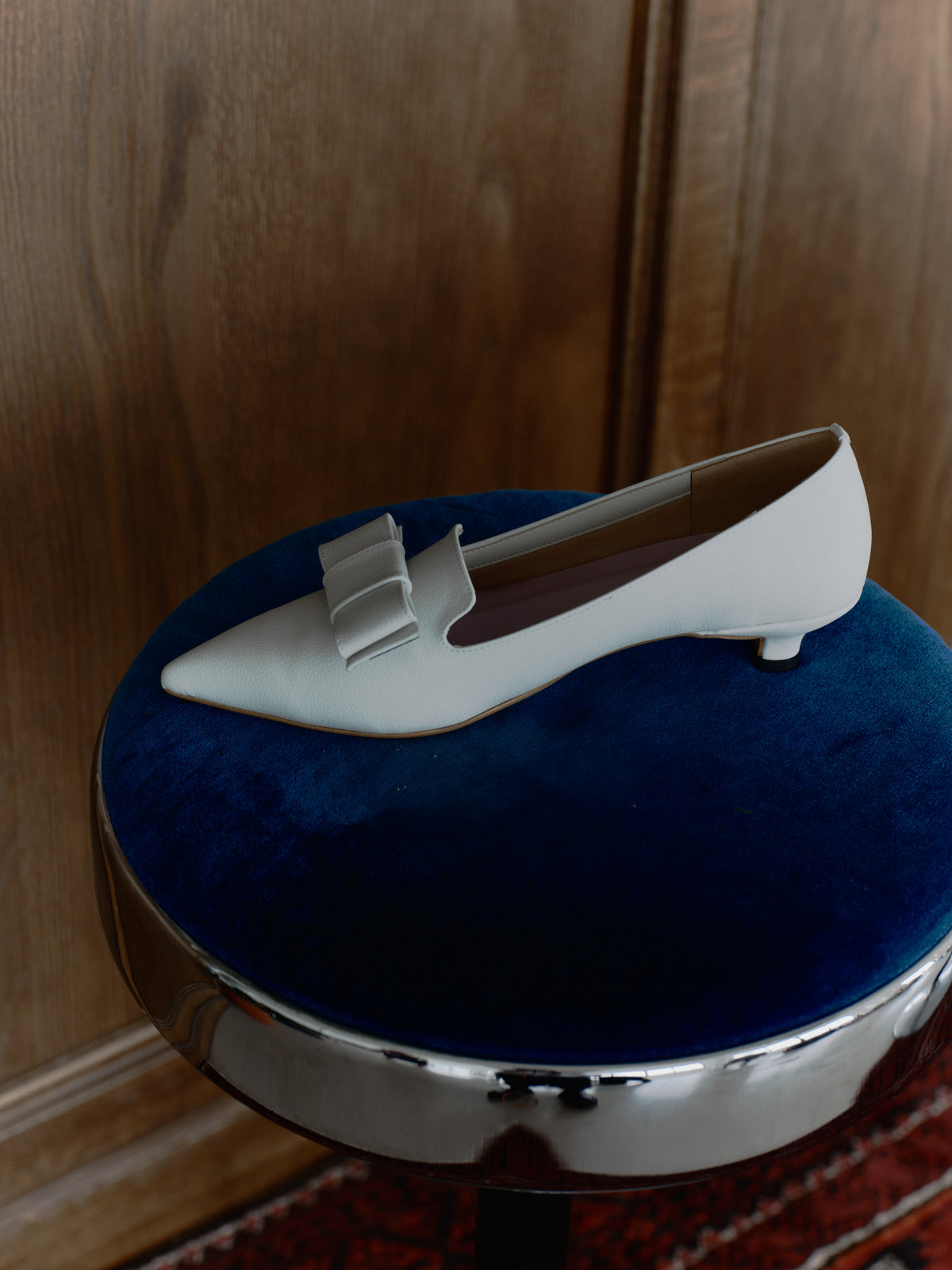 オペラリボンパンプス-ホワイト