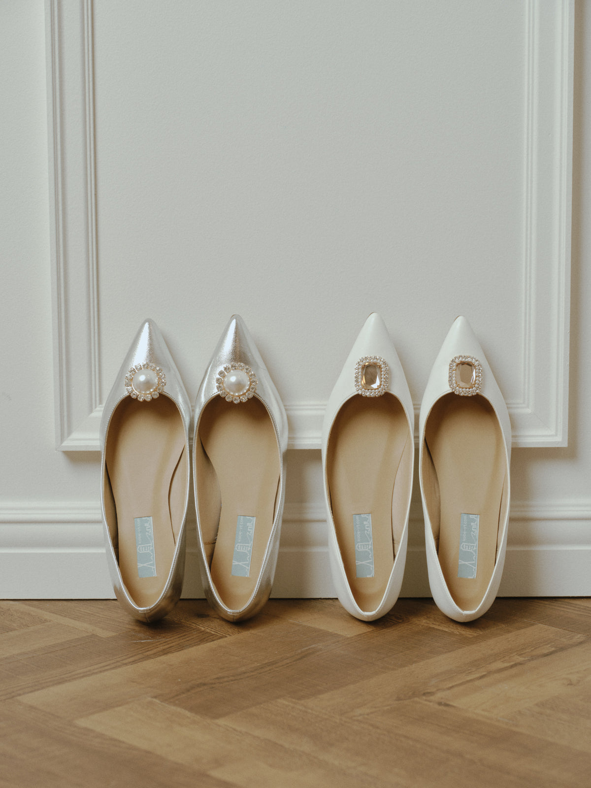 フラットシューズ -ホワイト