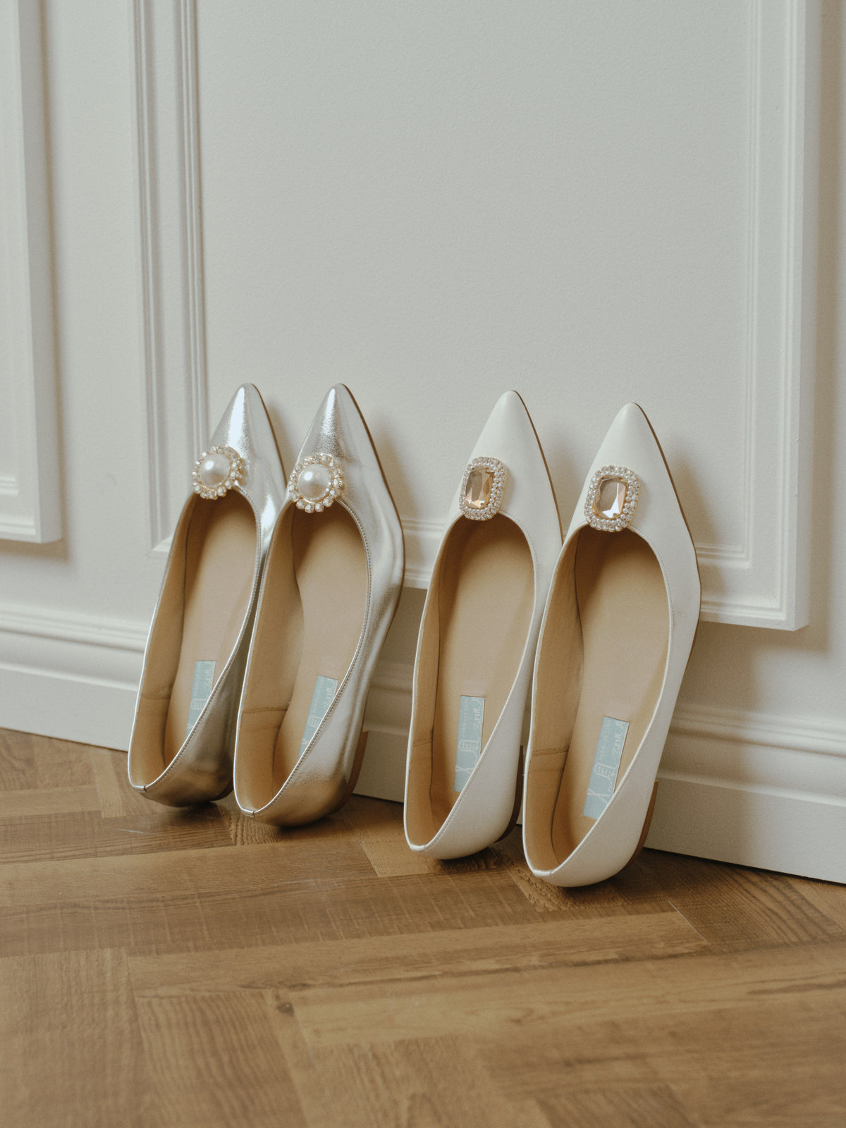 フラットシューズ -ホワイト