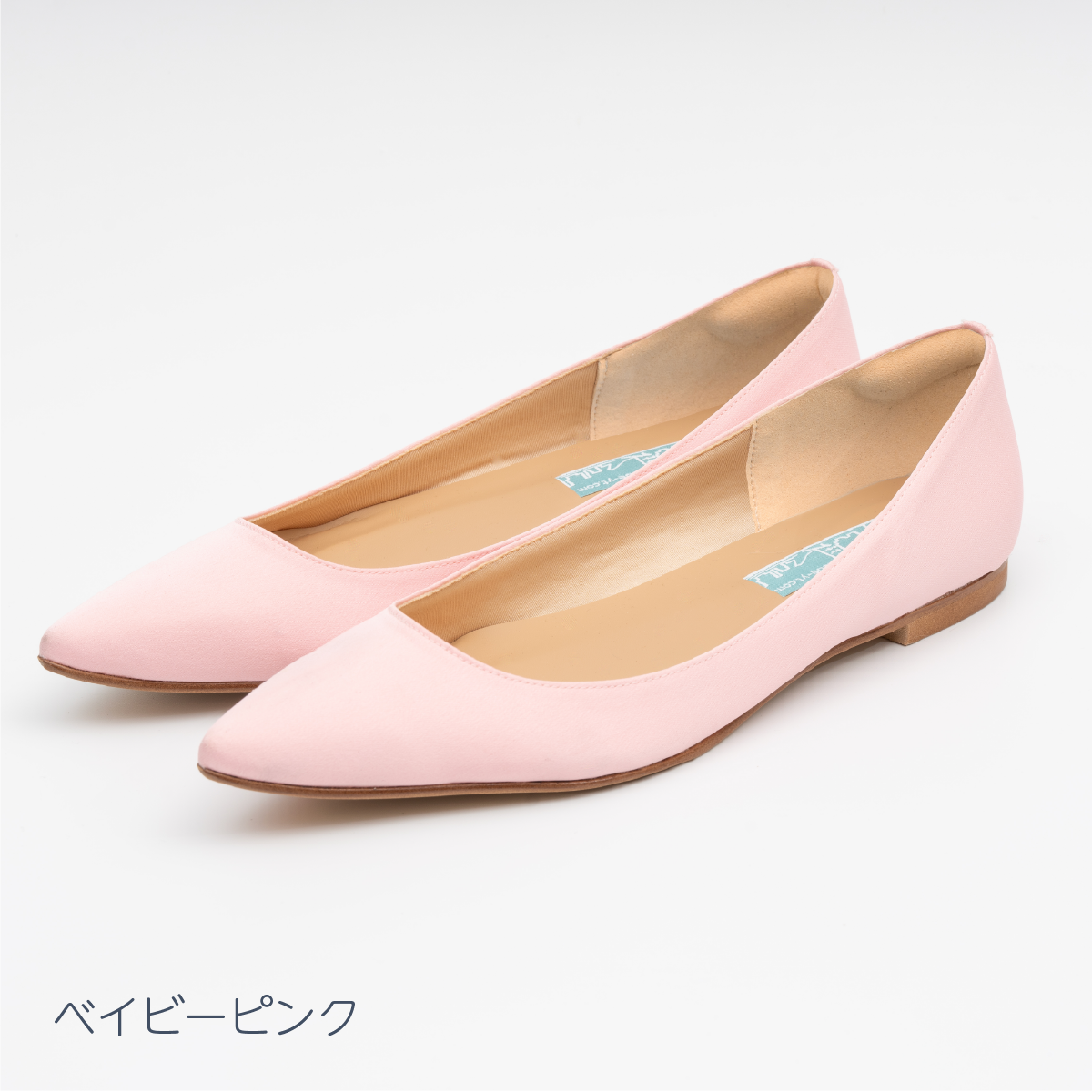 サテンフラットシューズ サテンフラットシューズ