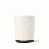 Calinan Crocodile Embossed White