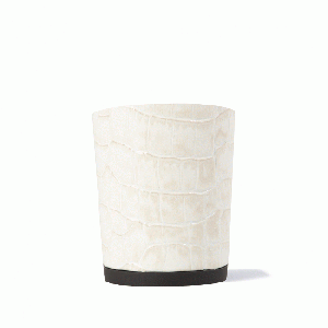 Calinan Crocodile Embossed White