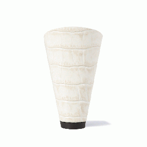 Centenary Crocodile Embossed White