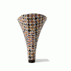 Eureka Hounds Tooth White×Blue