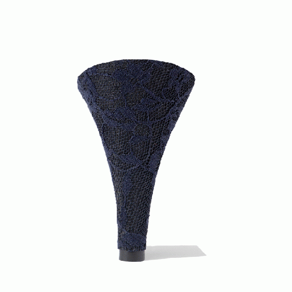 Eureka Satin Black×Lace Navy