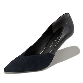 GRACE Suede×Patent Midnight Blue