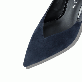 GRACE Suede×Patent Midnight Blue