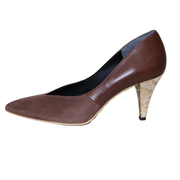 GRACE Suede×Smooth Brown