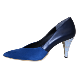 GRACE Suede×Smooth Navy