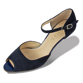 LINDA Midnight blue Suede