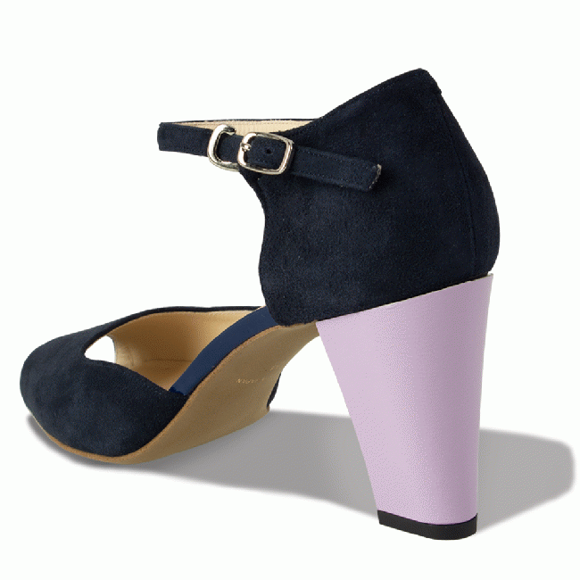 LINDA Midnight blue Suede