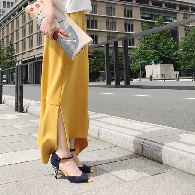 LINDA Midnight blue×Yellow Suede