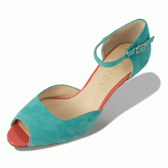 LINDA Mint Green Suede