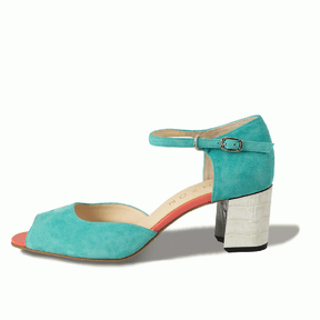 LINDA Mint Green Suede