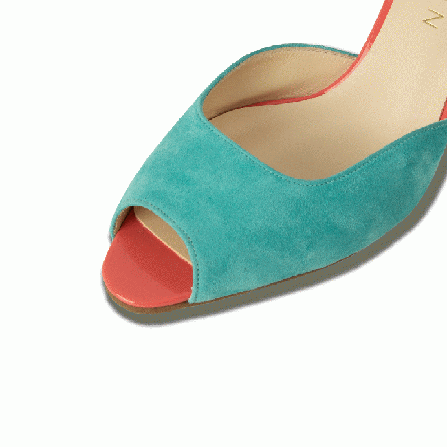 LINDA Mint Green Suede