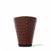 Orloff Crocodile Embossed Patent Brown