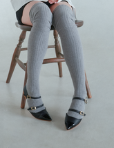 ダブルストラップセパレートフラット/ブラック