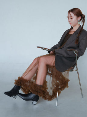 ヒールを着せ替えできるブーツ/ブラック